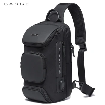 Новая нагрудная сумка USB, многофункциональная сумка через плечо для мужчин, противоугонные сумки через плечо, мужская водонепроницаемая короткая дорожная сумка