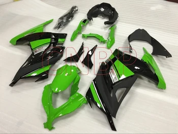 Обтекатель для Kawasaki Zx300r 2013 - 2015 Зеленый Черный Обвесы для Kawasaki Zx300r 2015 Комплекты обтекателей EX 300 Ninja 2013 без краски