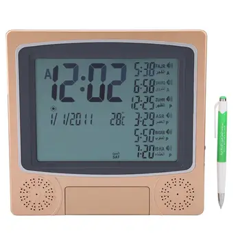 Новые цифровые исламские часы HA-4010, Молитвенный будильник, ЖК-часы Azan, напоминание о времени молитвы, Часы Azan, Мечеть Рамадан, мусульманская молитва